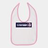 Infant Contrast Trim Premium Jersey Bib Thumbnail