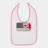 Infant Contrast Trim Premium Jersey Bib Thumbnail
