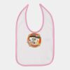 Infant Contrast Trim Premium Jersey Bib Thumbnail